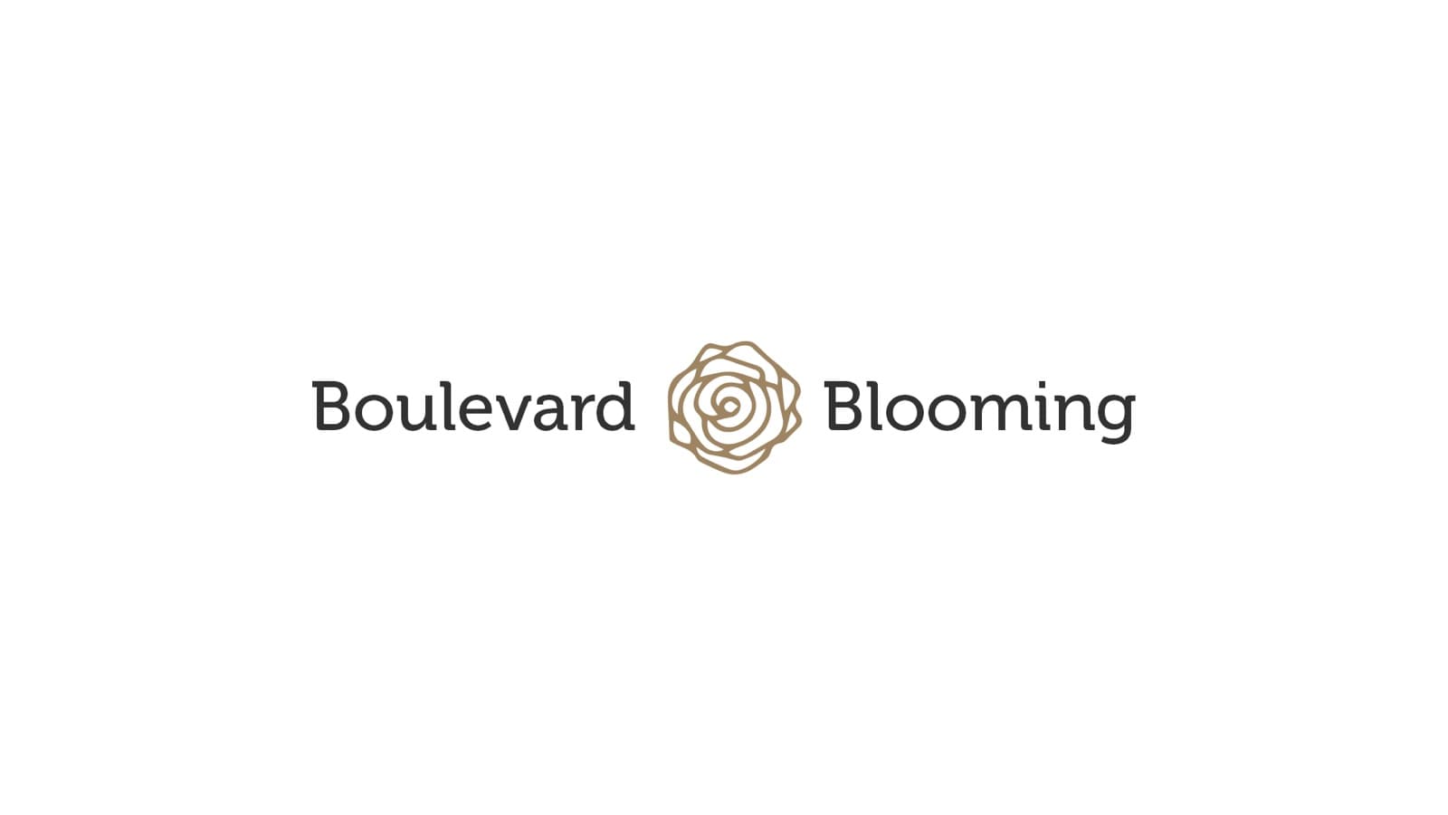 Logotipo horizontal de Boulevard Blooming