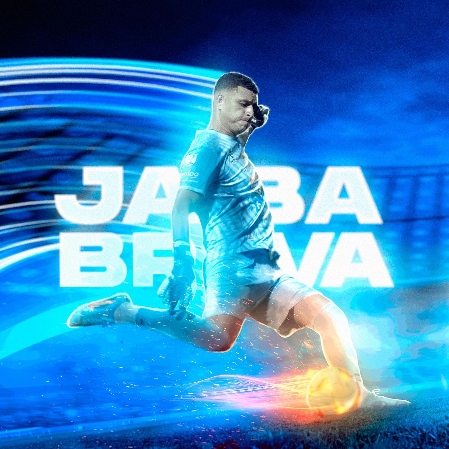 Pieza de campaña Jaiba Brava con un jugador en acción