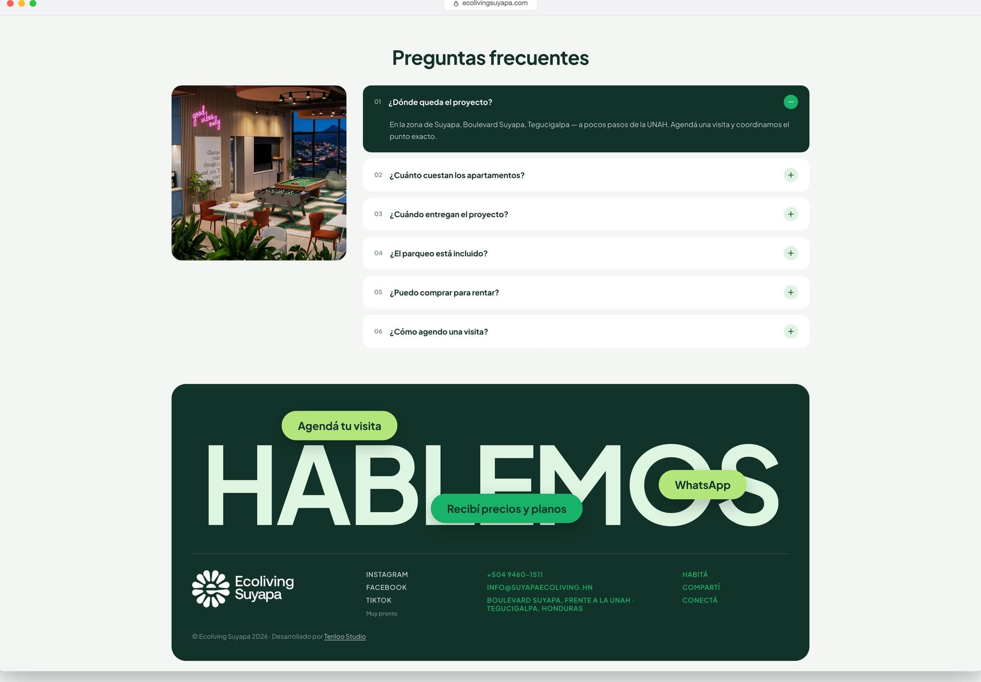 Preguntas frecuentes y cierre de contacto