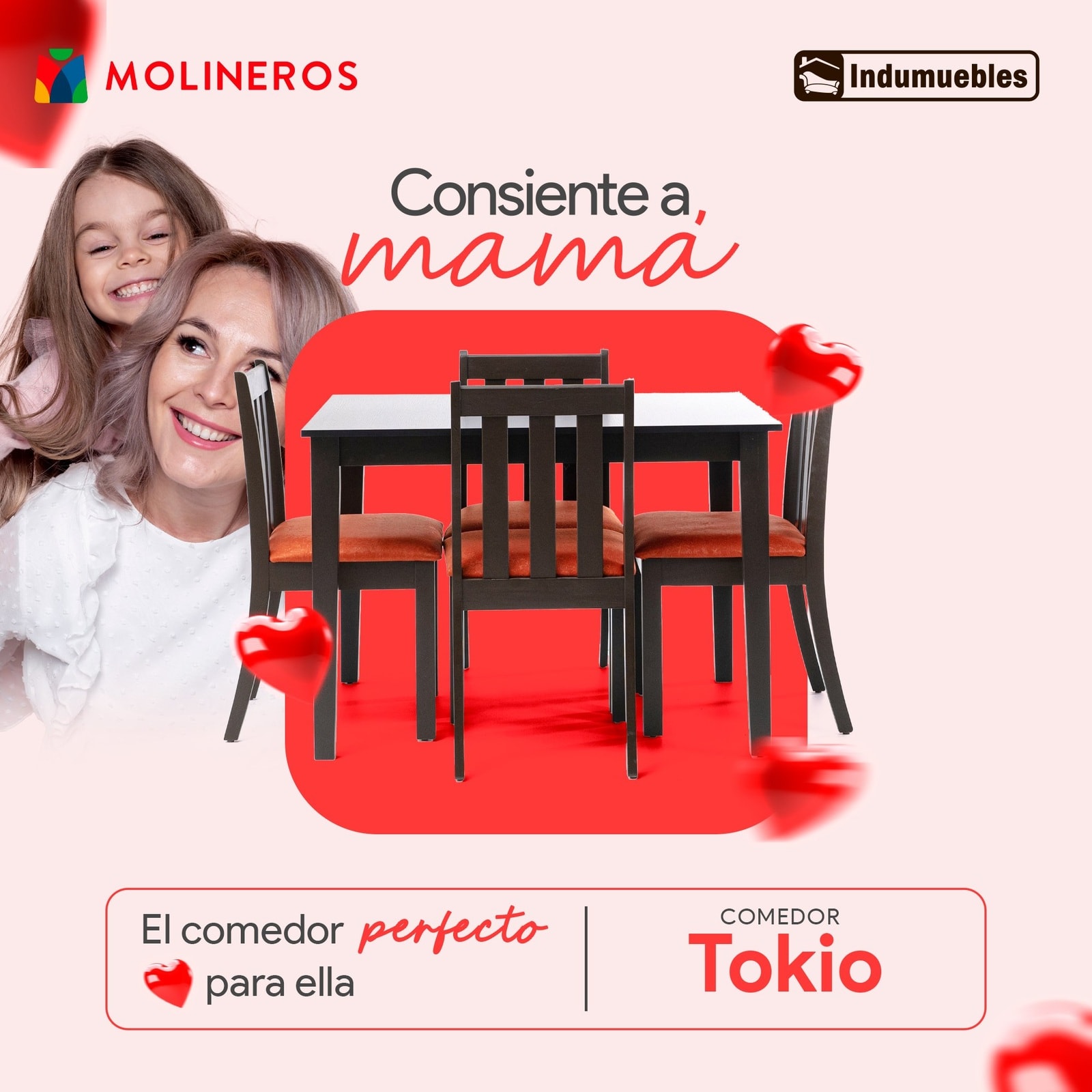 Pieza del comedor Tokio para el Día de la Madre