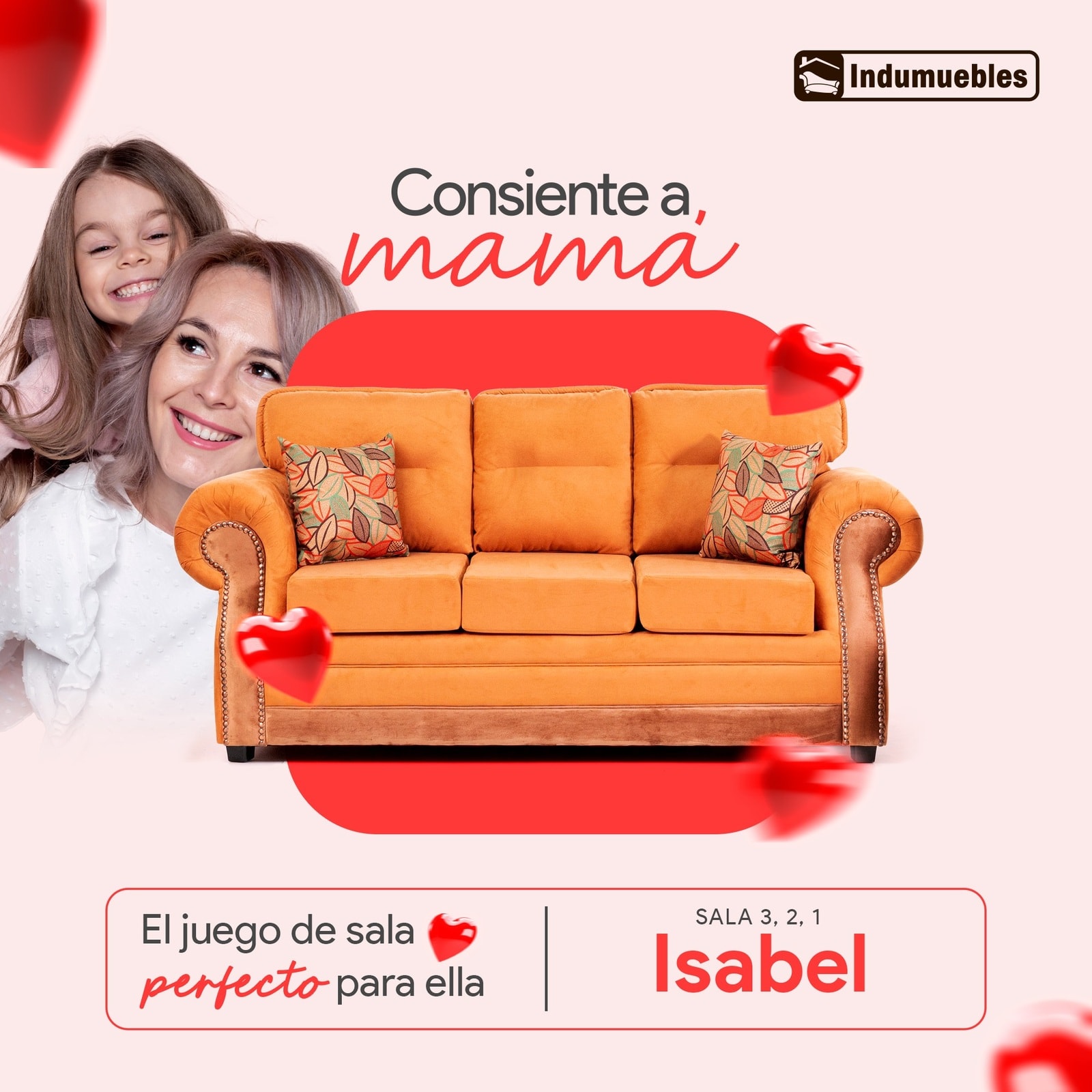 Pieza del juego de sala Isabel para el Día de la Madre